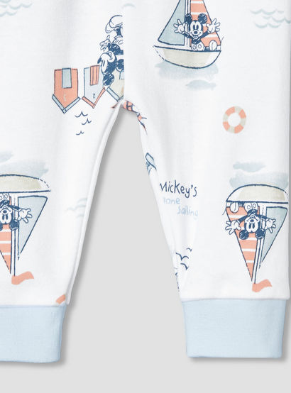 Disney Cotton Round Neck Long Sleeves Pyjama Set with Mickey Mouse Print-baby-boys-clothing-nightwear-pyjamasets-image-8