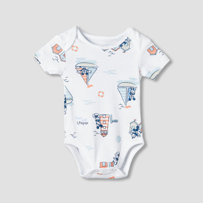 Disney Round Neck Short Sleeves Bodysuit and Leggings with Mickey Mouse Graphic Print