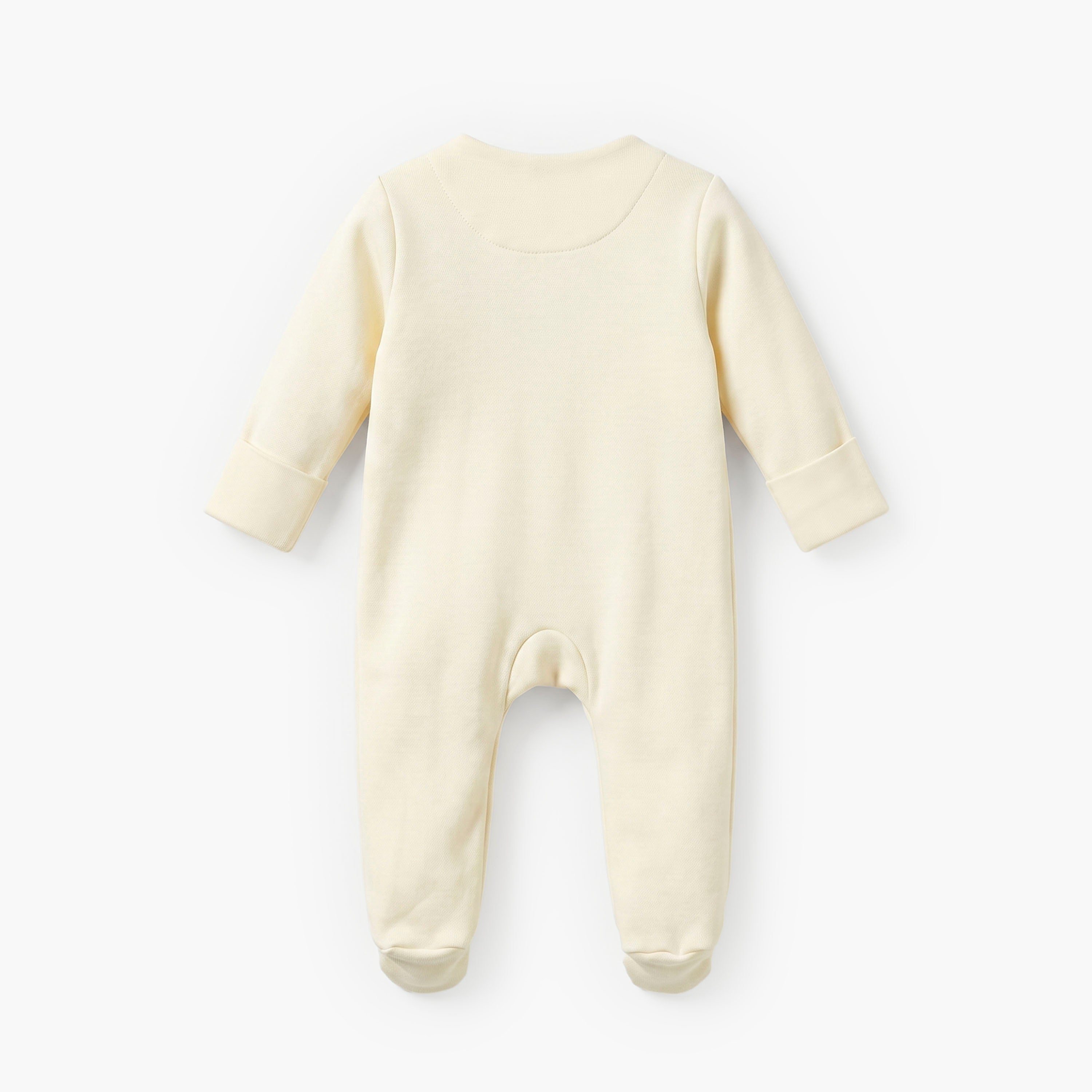 Disney Cotton Crew Neck Long Sleeves Sleepsuit with Minnie Mouse Print