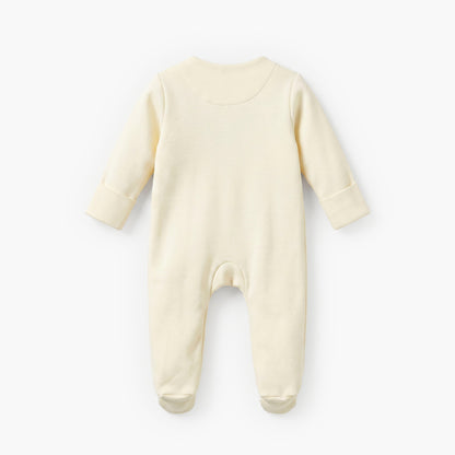 Disney Cotton Crew Neck Long Sleeves Sleepsuit with Minnie Mouse Print