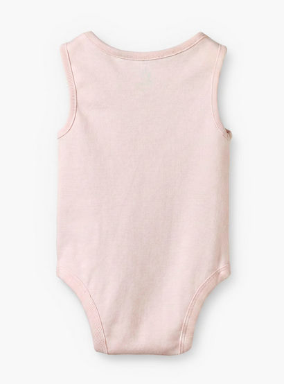 Pack of 2 Disney Cotton Crew Neck Sleeveless Bodysuit with Minnie Mouse Print-baby-girls-clothing-bodysuits-image-5