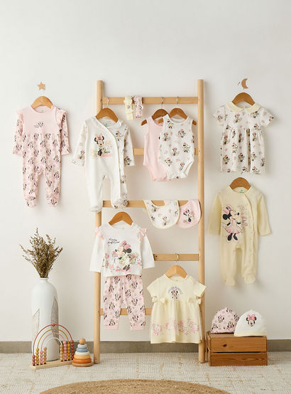 Pack of 2 Disney Cotton Crew Neck Sleeveless Bodysuit with Minnie Mouse Print-baby-girls-clothing-bodysuits-image-8