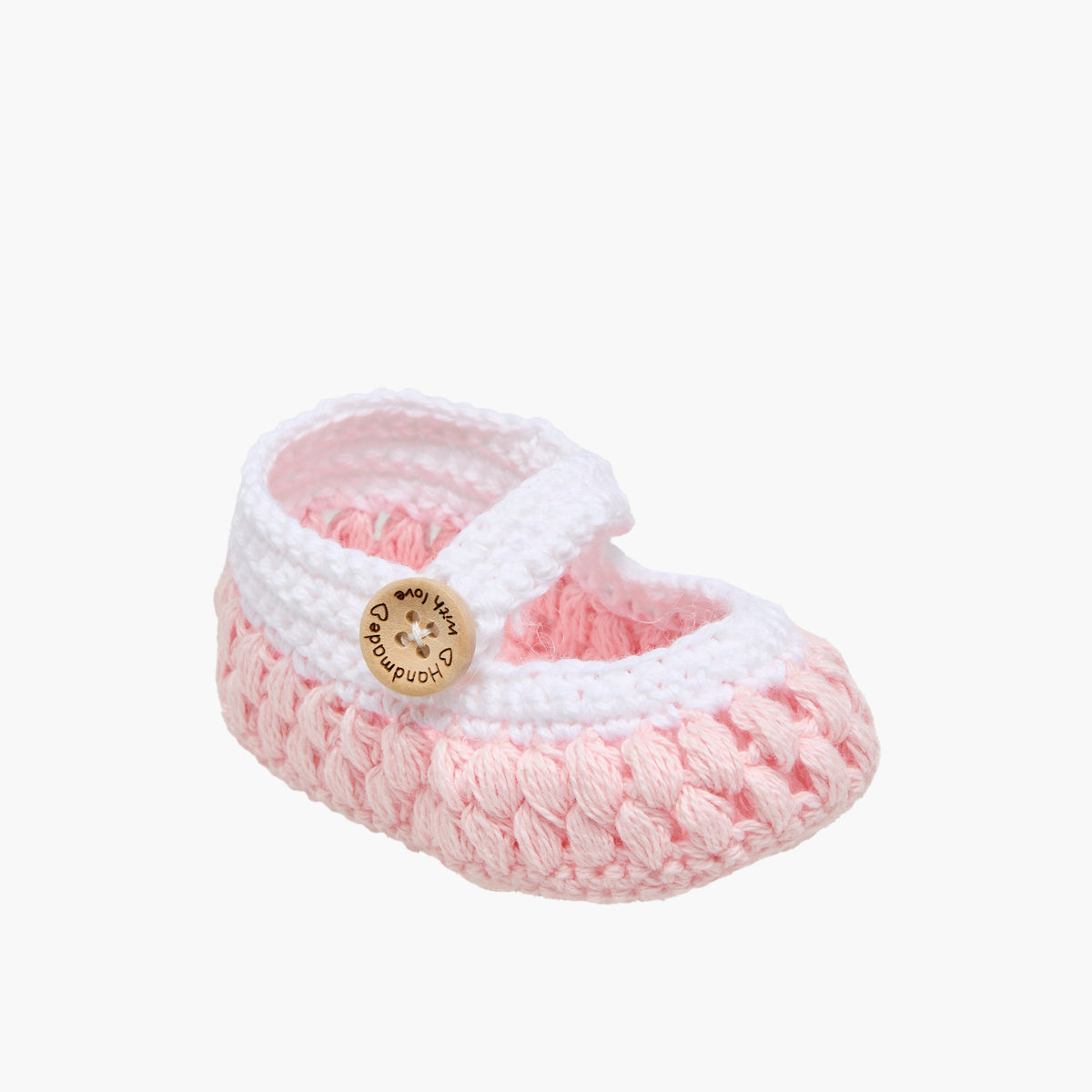 Set of 2 Giggles Booties and Headband with Crochet Design