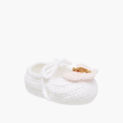 Giggles Textured Booties and Headband Set