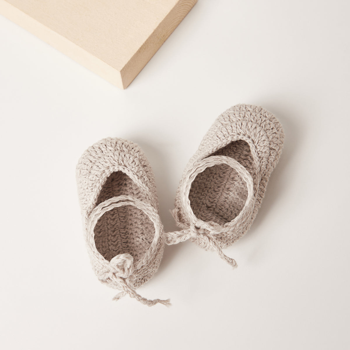 Giggles Textured Booties with Tie-Ups