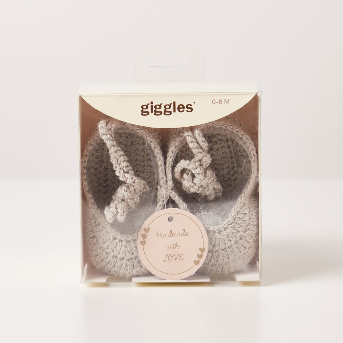 Giggles Textured Booties with Tie-Ups