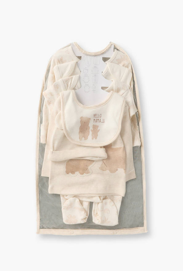 Set of 9 Juniors Clothing Gift Set with Bear Print