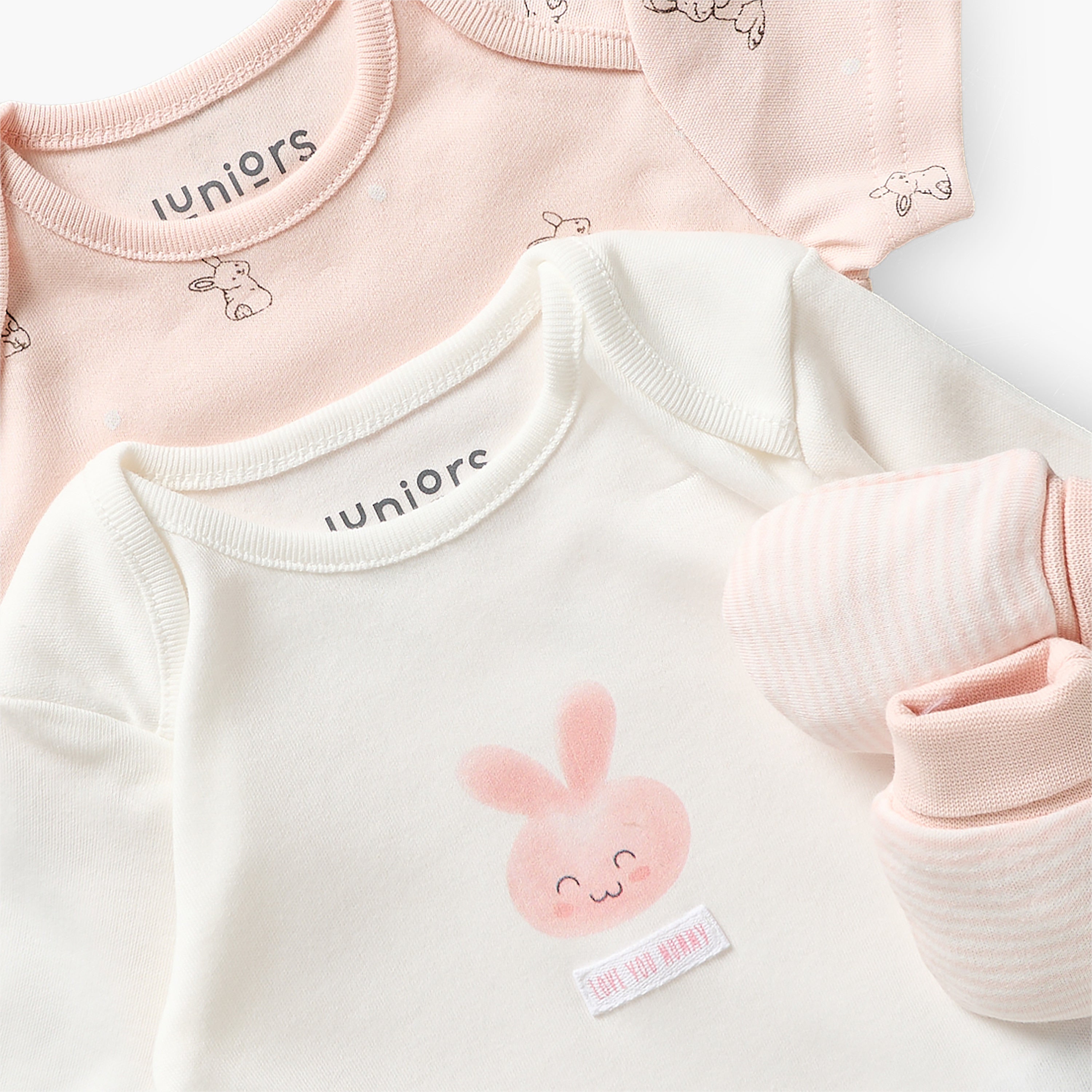 Set of 9 Juniors Clothing Gift Set with Bunny Print