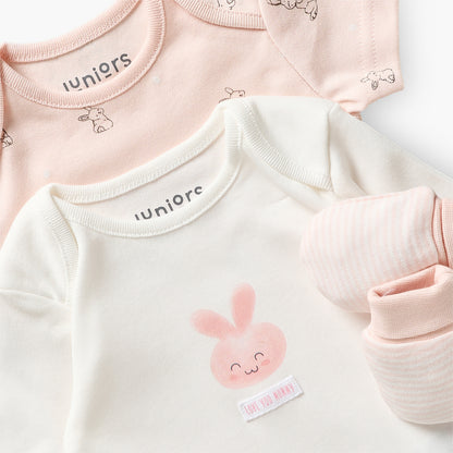 Set of 9 Juniors Clothing Gift Set with Bunny Print