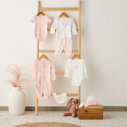 Set of 9 Juniors Clothing Gift Set with Bunny Print
