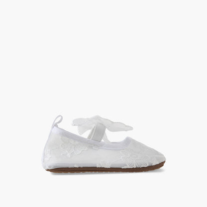 Giggles Booties with Elasticated Strap, Embroidered