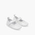 Juniors Lace Trim Booties with Hook and Loop Closure - White / 12-18 mths