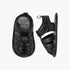 Juniors Solid Booties with Hook and Loop Closure - Black / 12-18 mths