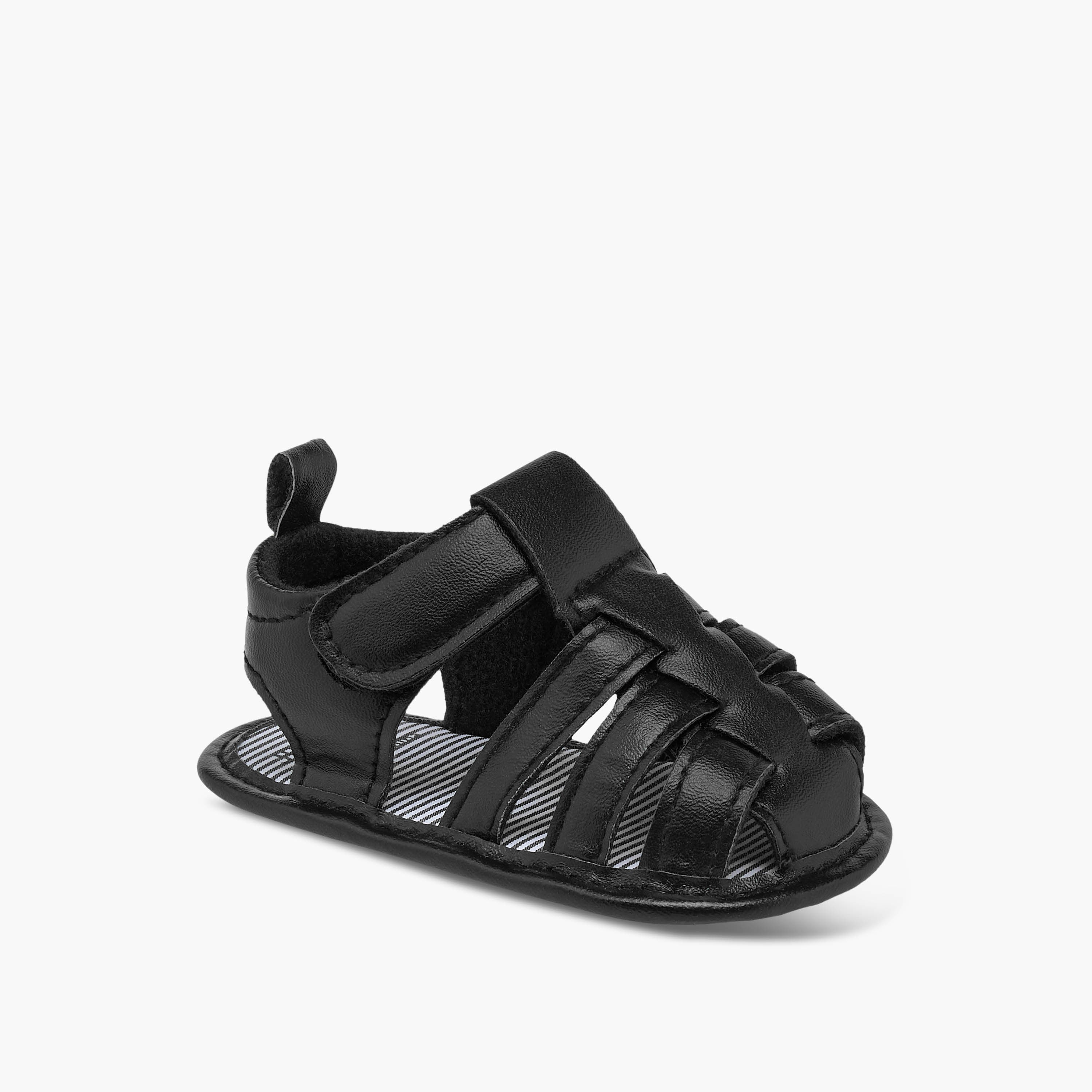 Juniors Solid Booties with Hook and Loop Closure