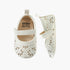 Juniors Booties with Hook and Loop Closure, Perforated Design