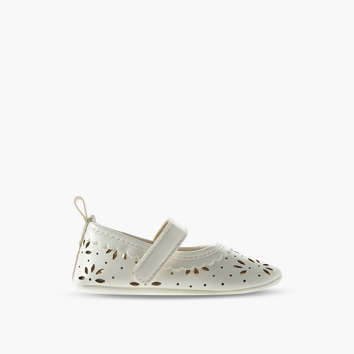 Juniors Booties with Hook and Loop Closure, Perforated Design