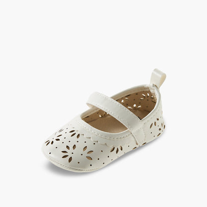 Juniors Booties with Hook and Loop Closure, Perforated Design