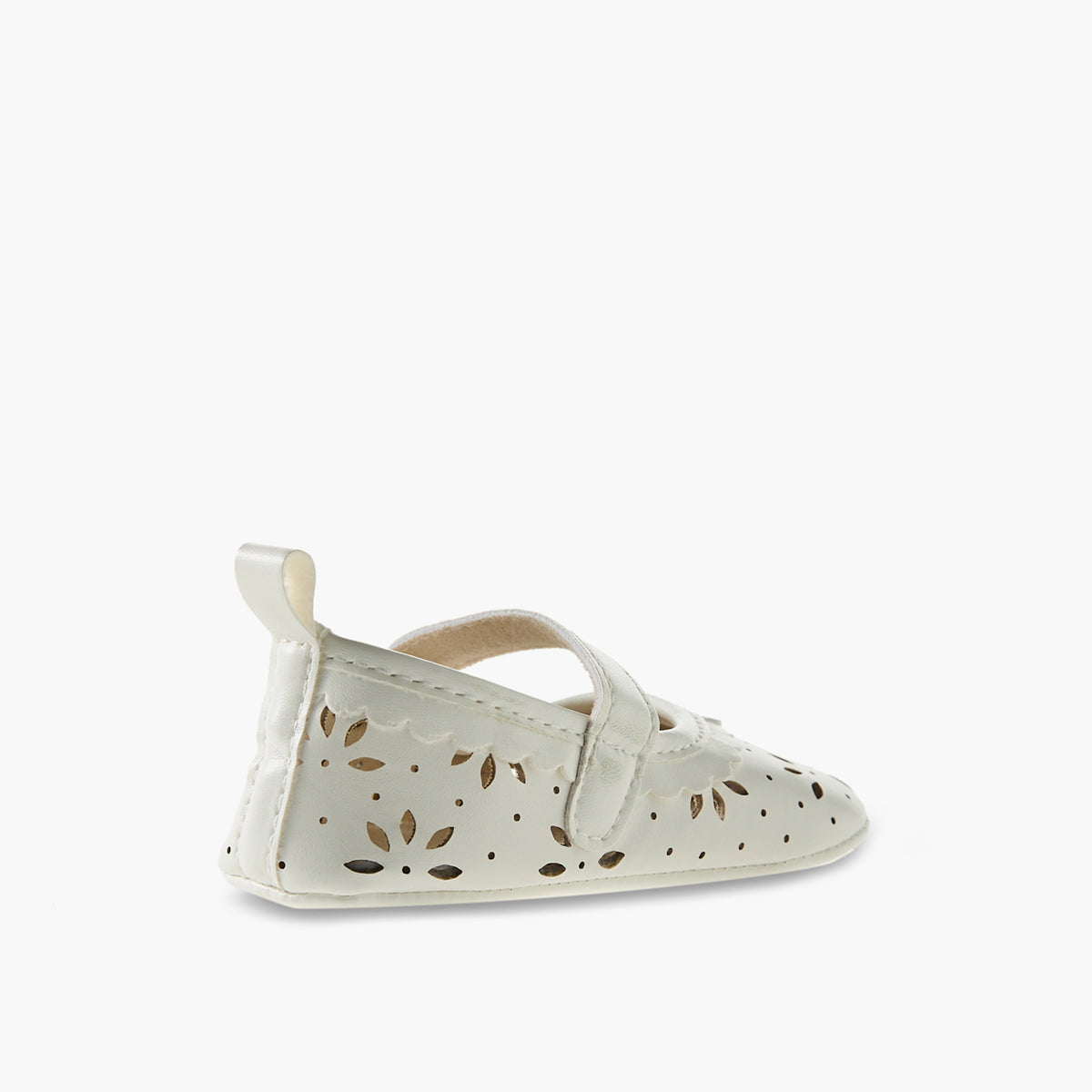 Juniors Booties with Hook and Loop Closure, Perforated Design