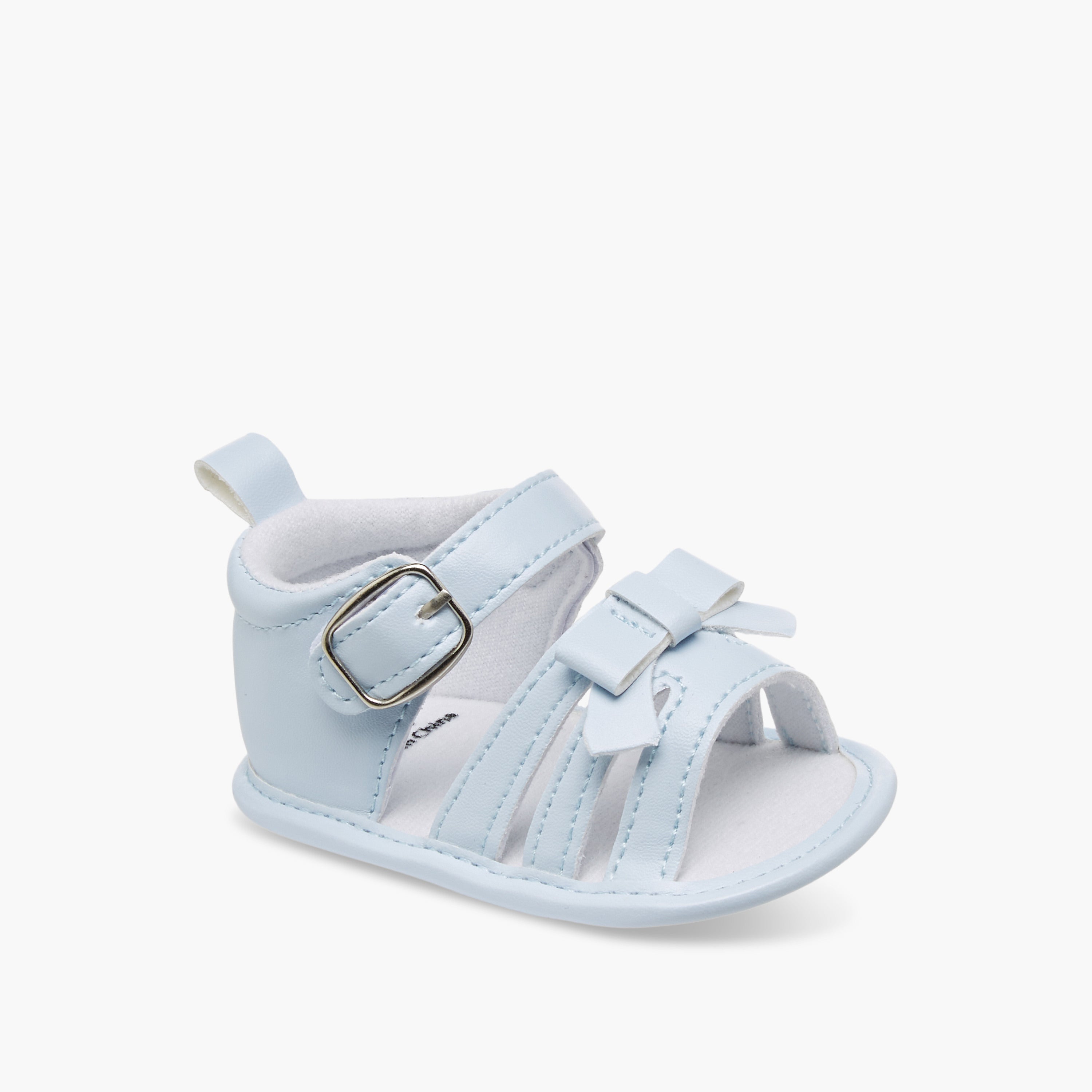 Juniors Bow Detail Booties with Buckle Closure