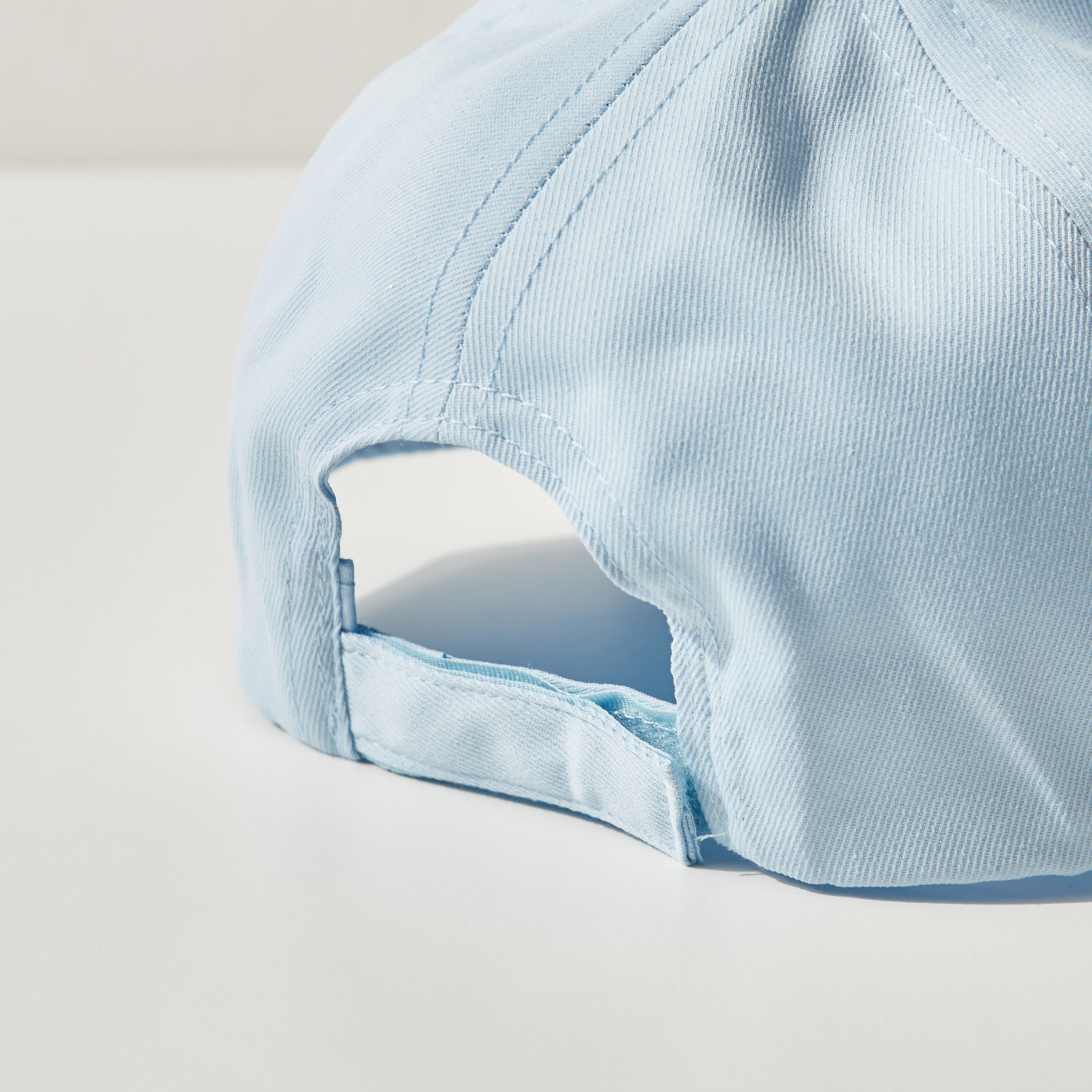Stitch and Angel Print Cap with Hook and Loop Closure