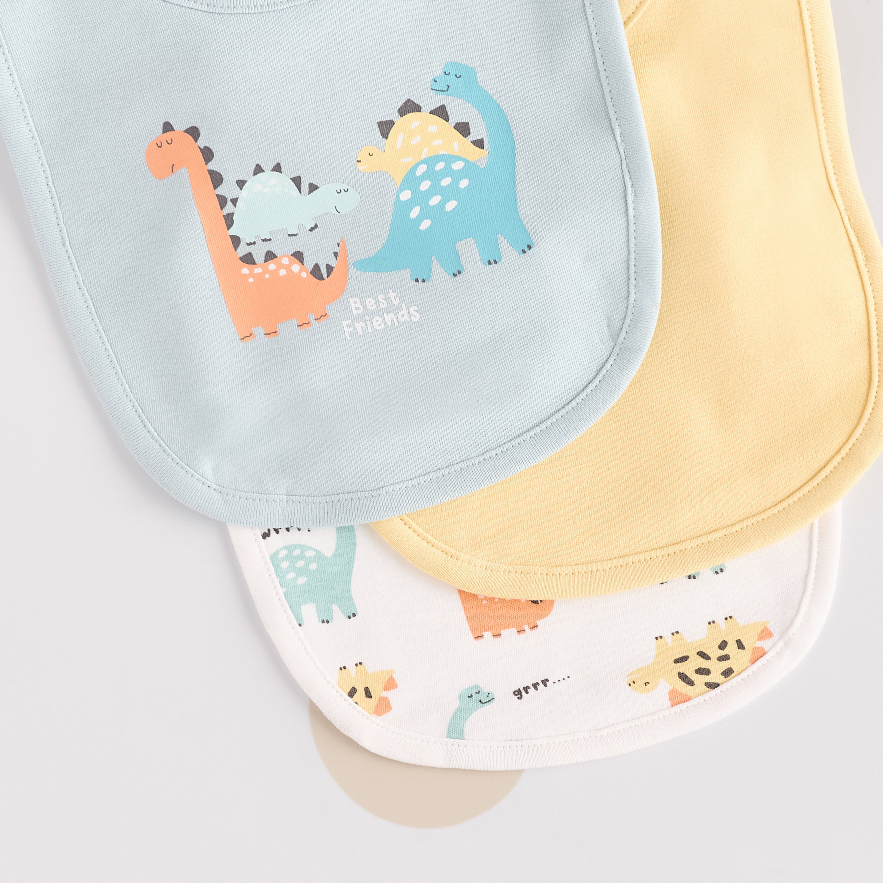 Pack of 3 - Dinosaur Print Bib