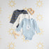 Pack of 3 - Printed Cotton Bodysuit - Multicolour