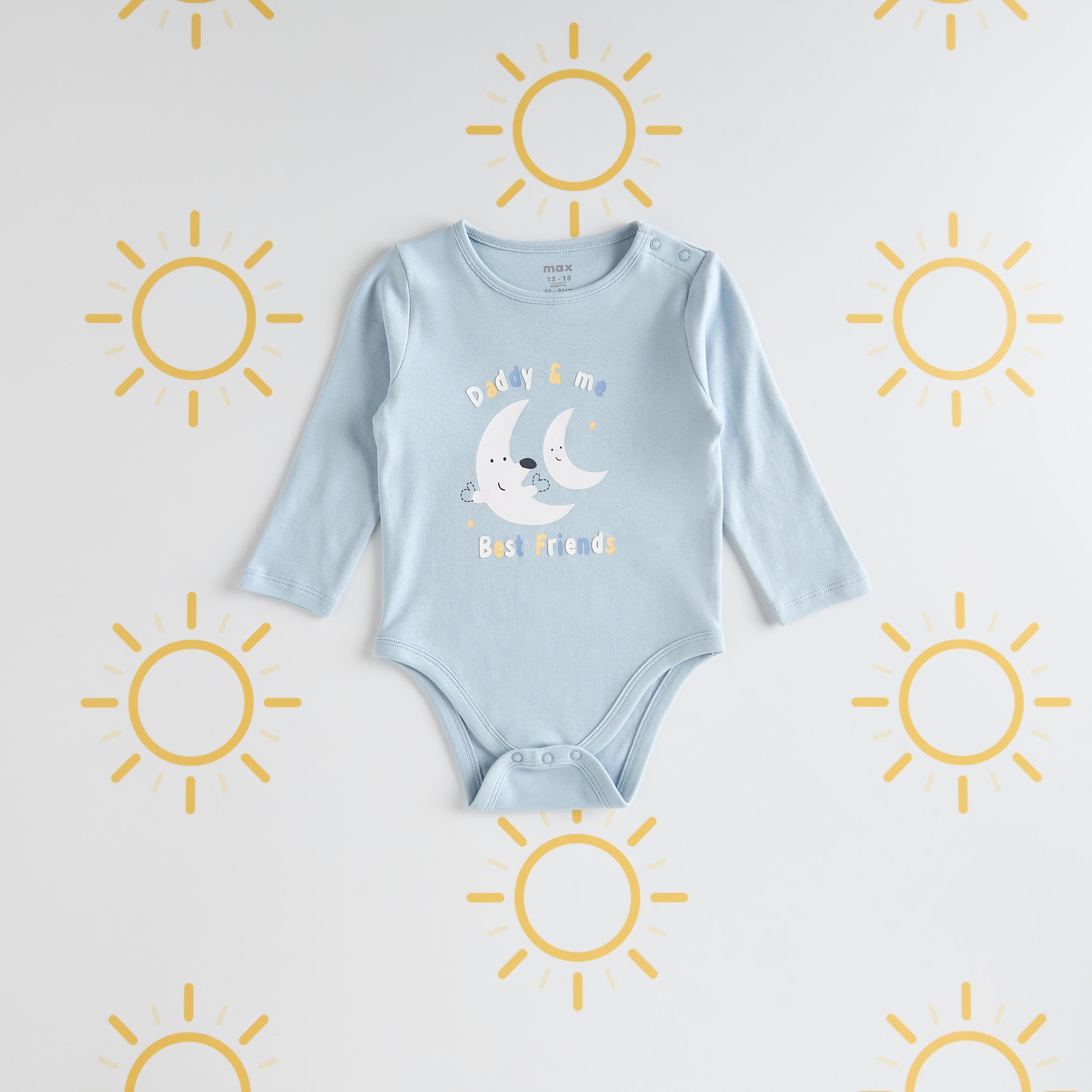 Pack of 3 - Printed Cotton Bodysuit