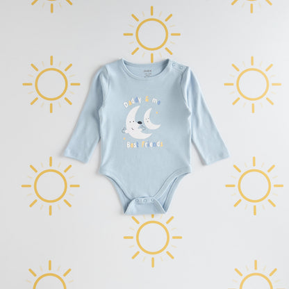 Pack of 3 - Printed Cotton Bodysuit