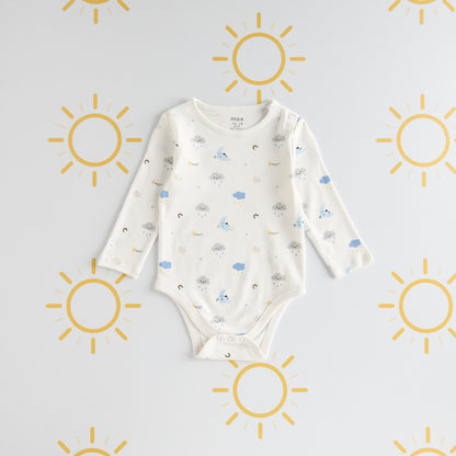 Pack of 3 - Printed Cotton Bodysuit