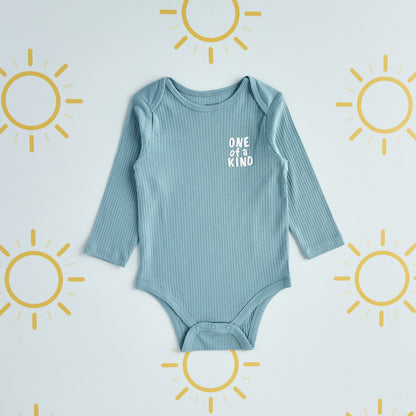 Pack of 3 - Ribbed Long Sleeve Bodysuit