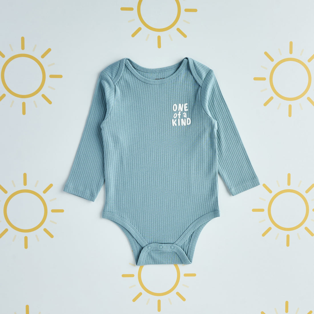 Pack of 3 - Ribbed Long Sleeve Bodysuit