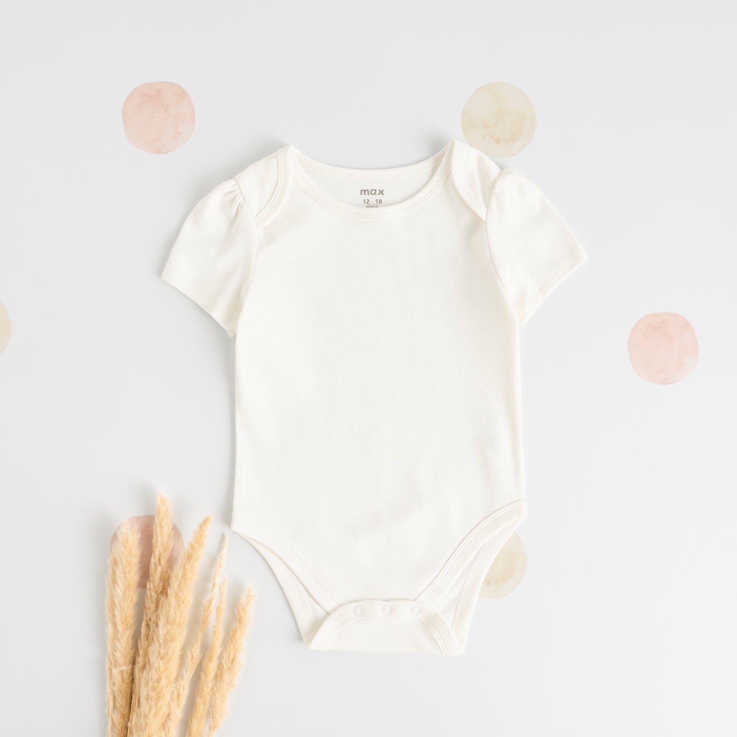 Pack of 3 - Plain Cotton Bodysuit