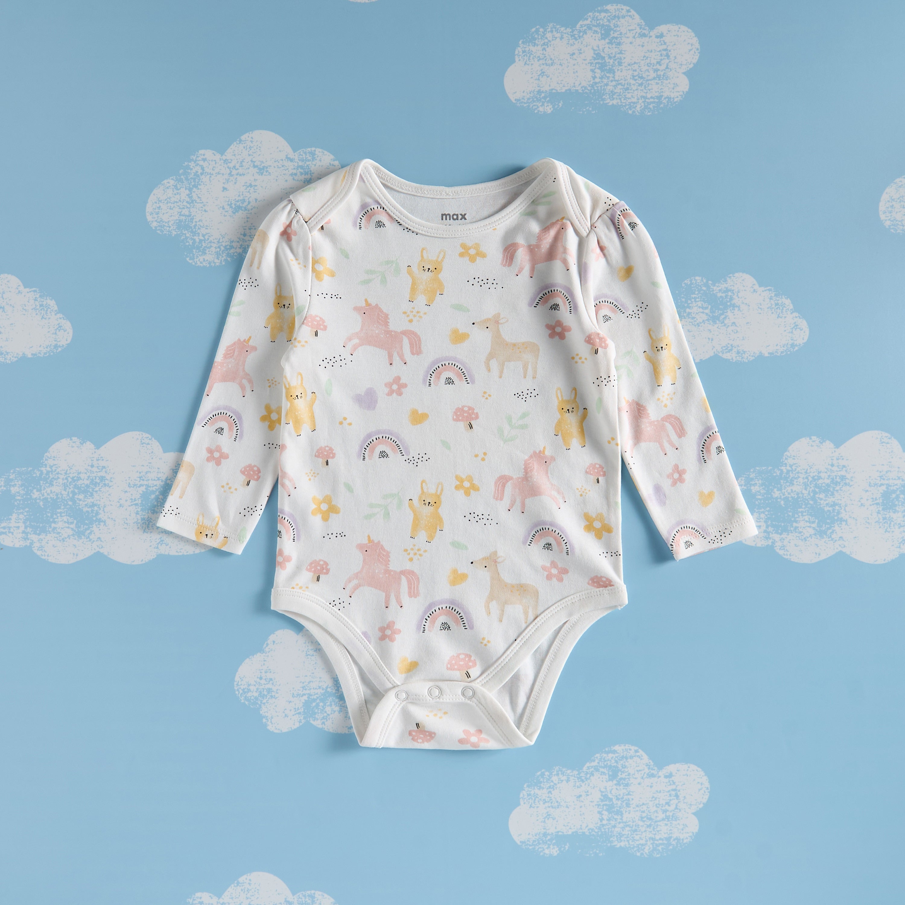 Pack of 3 - Assorted Bodysuit with Button Closure