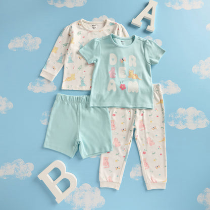 Pack of 2 - Printed Cotton Pyjama Set - Multicolour / 12-18 mths