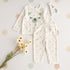 All-Over Polka Dot Print Velour Pyjama Set - Cream / 12-18 mths