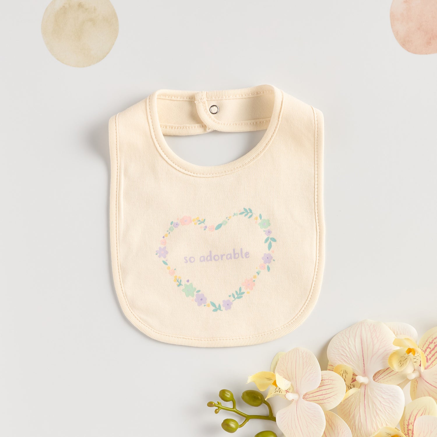 Floral Slogan Print Sleepsuit with Bib