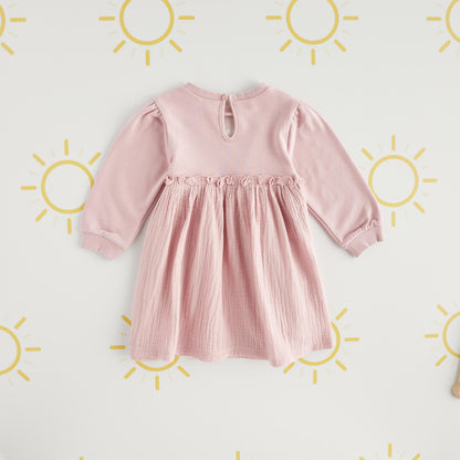 All-Over Floral Embroidered Dress