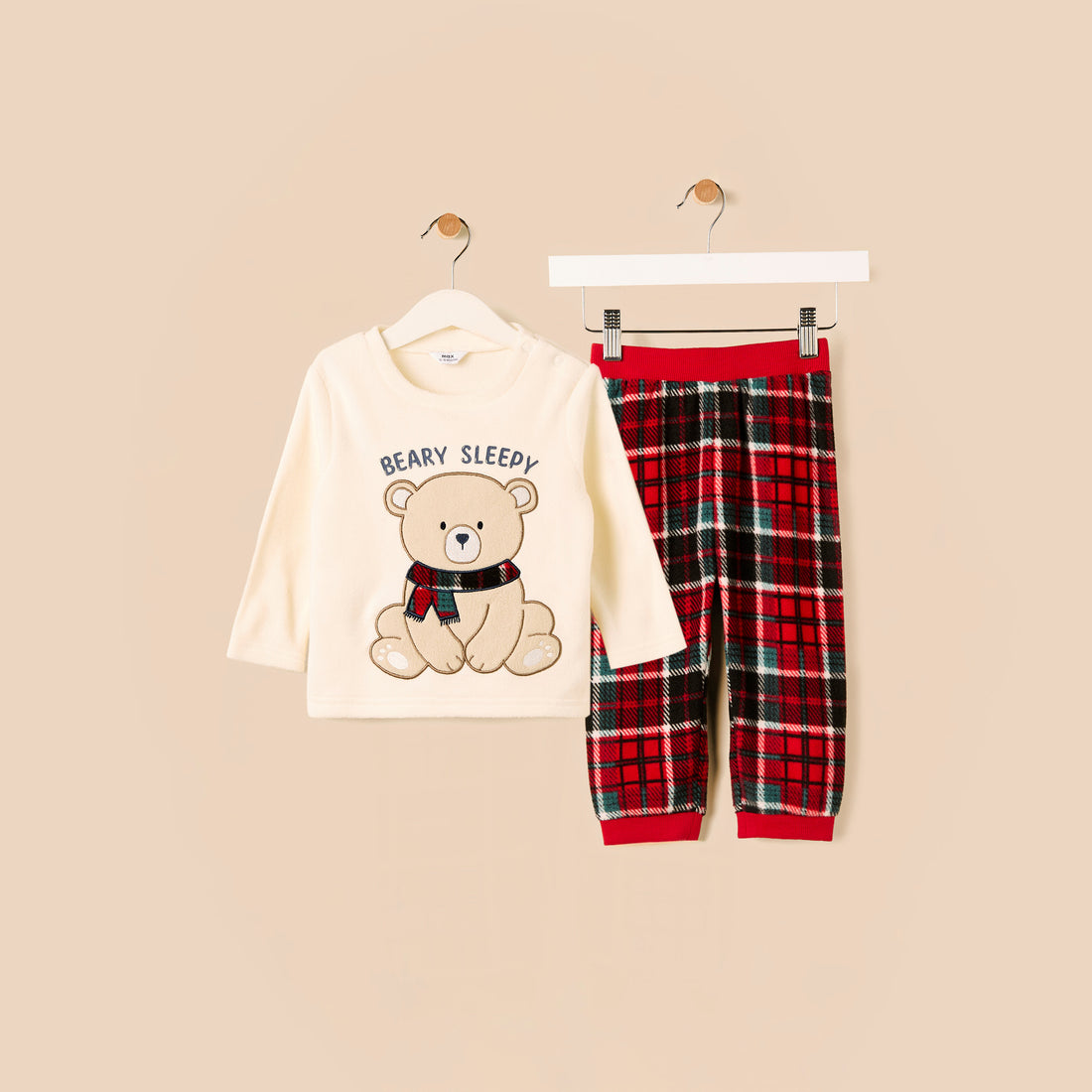 Checked Fleece Pyjama Set
