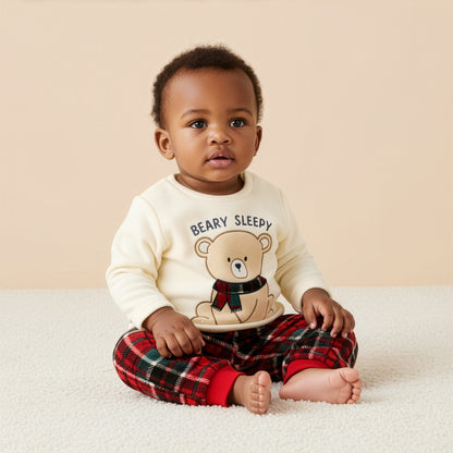 Checked Fleece Pyjama Set