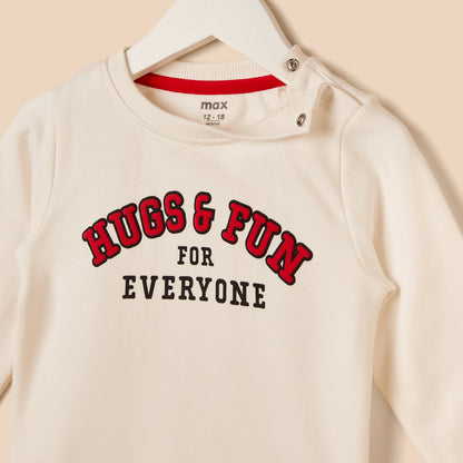 Pack of 2 - Printed Cotton Sweatshirt
