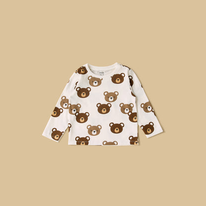 Pack of 2 - Bear Print T-shirts and Pyjamas