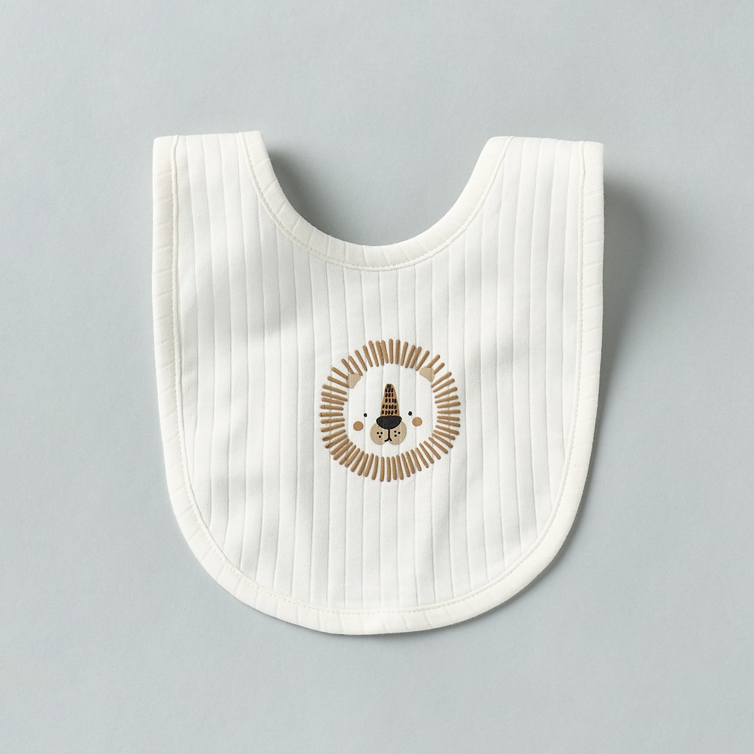 Pack of 2 - Printed Bib with Snap Button Closure