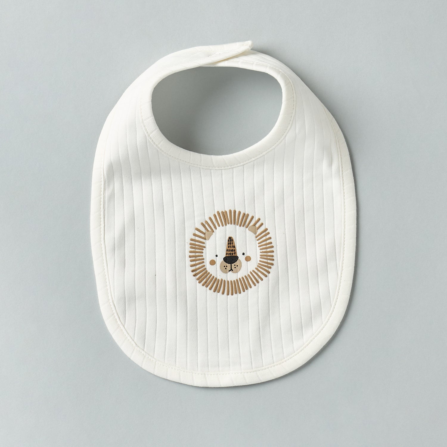 Pack of 2 - Printed Bib with Snap Button Closure