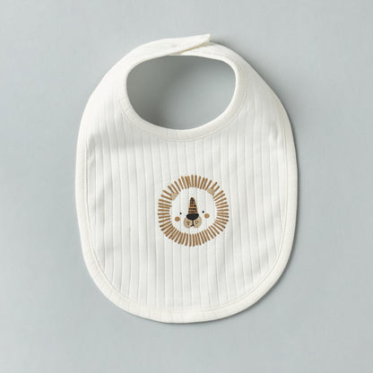 Pack of 2 - Printed Bib with Snap Button Closure