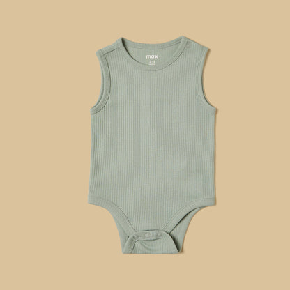 Pack of 3 - Ribbed Sleeveless Bodysuit