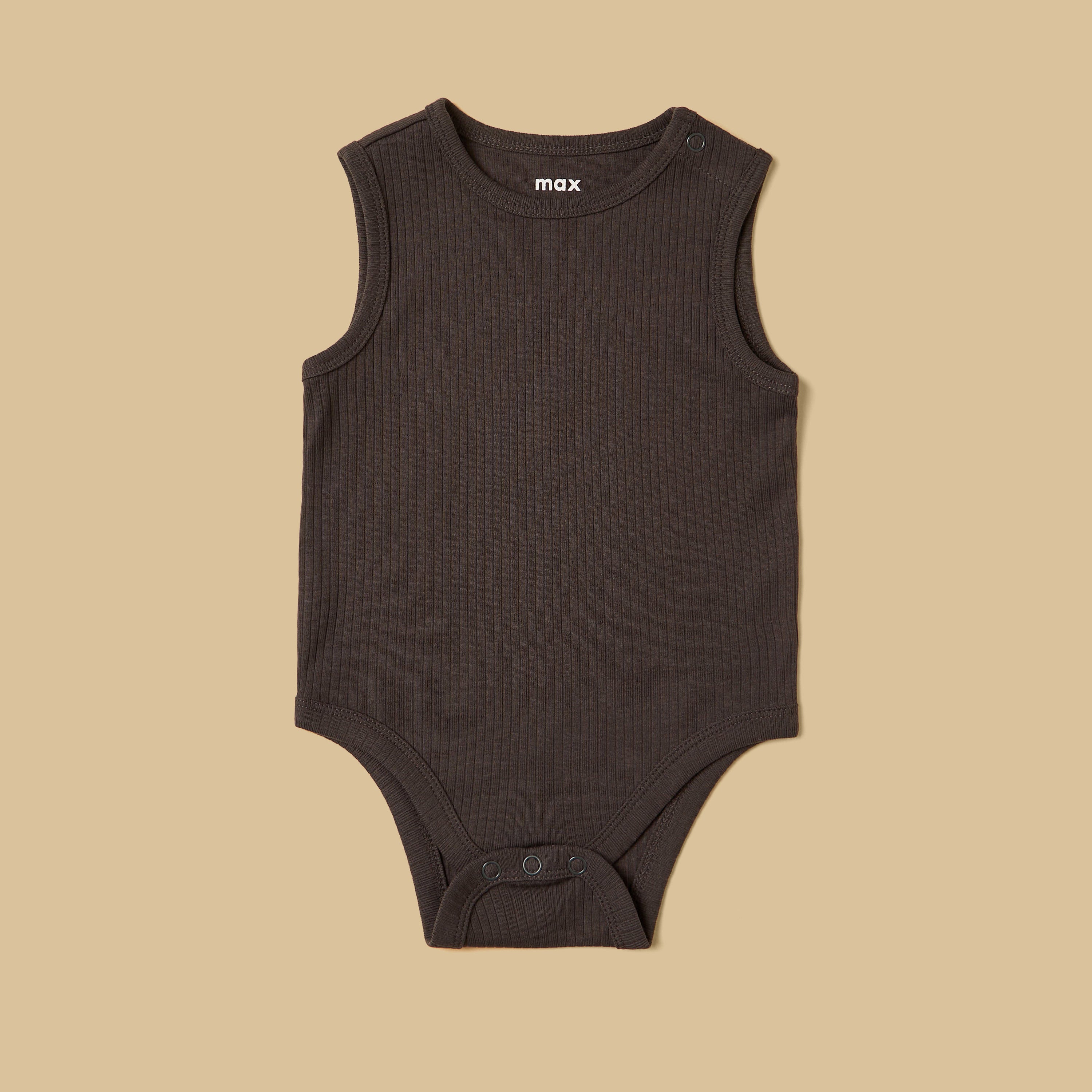 Pack of 3 - Ribbed Sleeveless Bodysuit