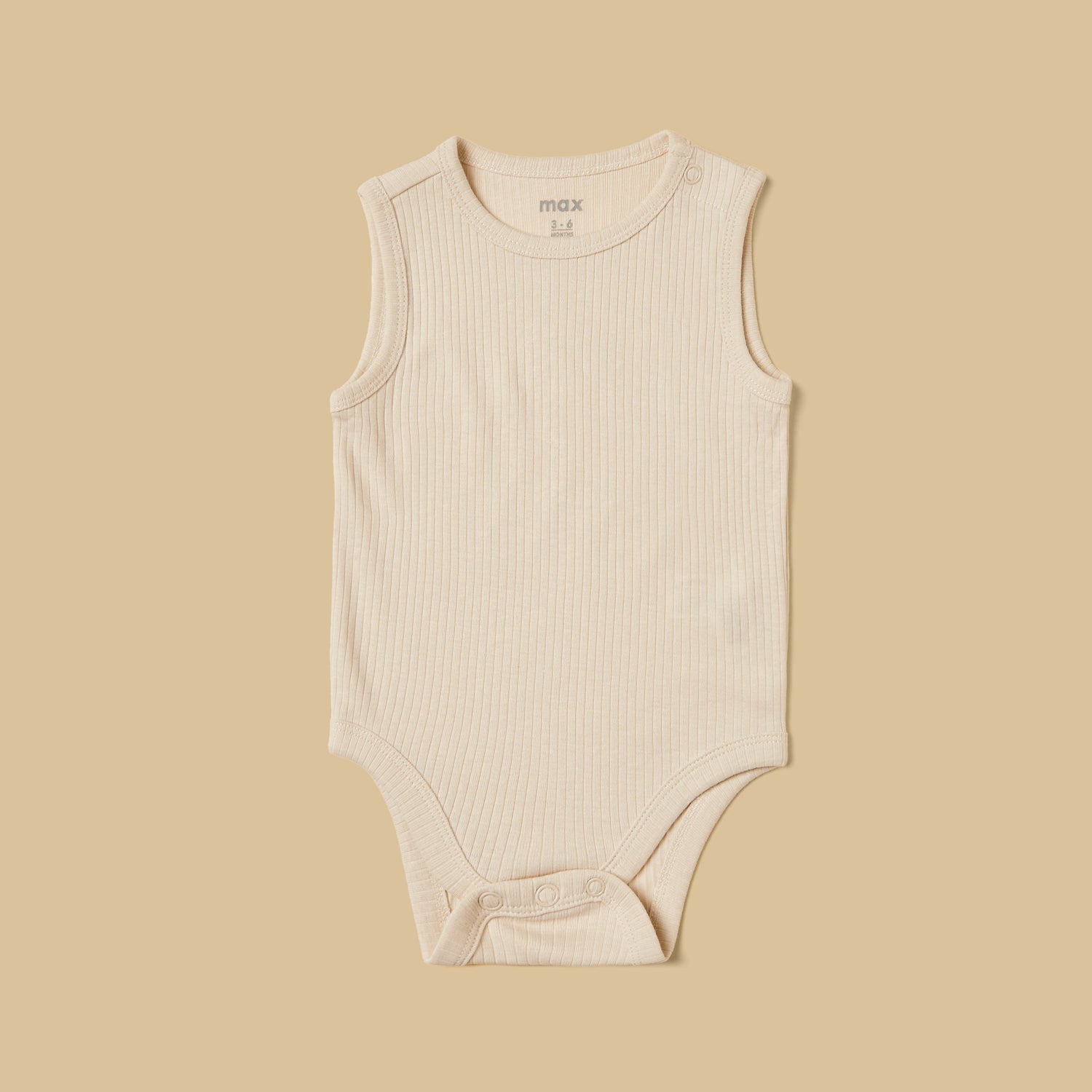 Pack of 3 - Ribbed Sleeveless Bodysuit