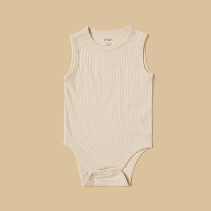 Pack of 3 - Ribbed Sleeveless Bodysuit