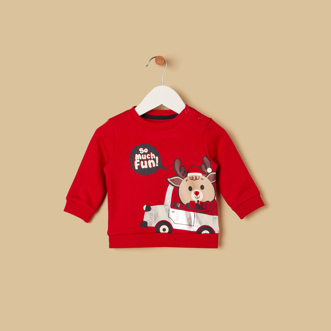 Graphic Print Sweatshirt - Red / 12-18 mths