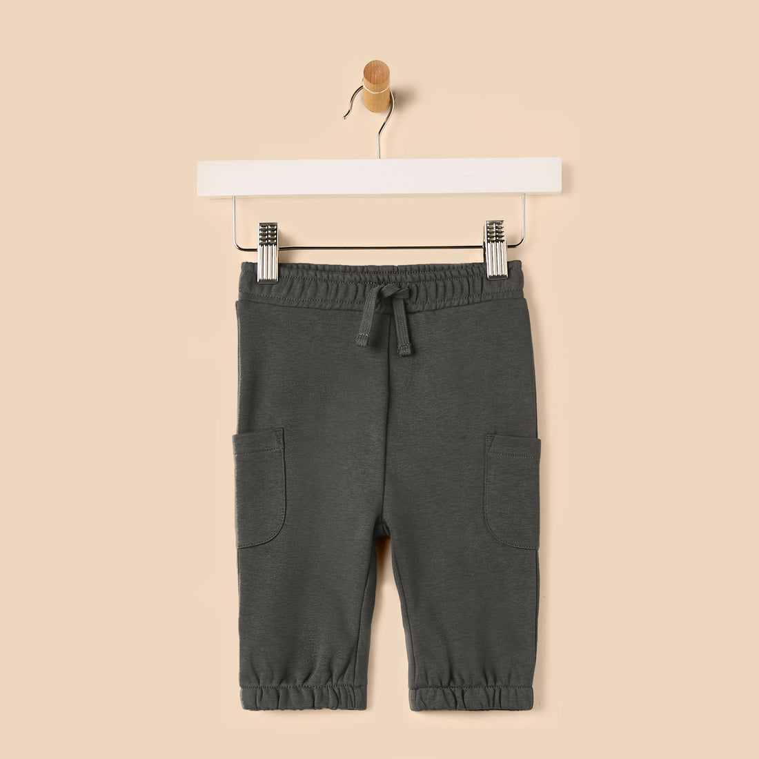 Plain Cargo Joggers - Brown / 12-18 mths